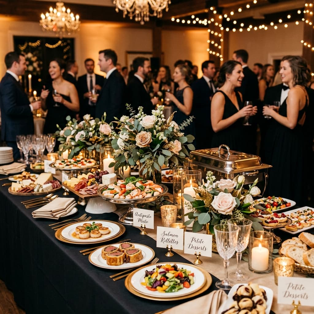 Catering event setup
